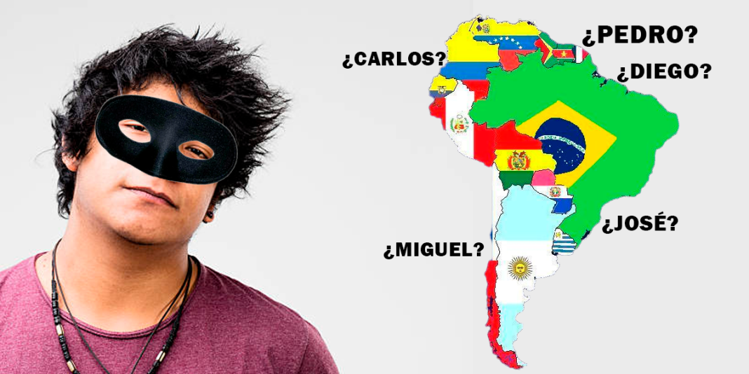 ¿Cuáles son los 5 nombres masculinos más populares en Sudamérica según la IA?