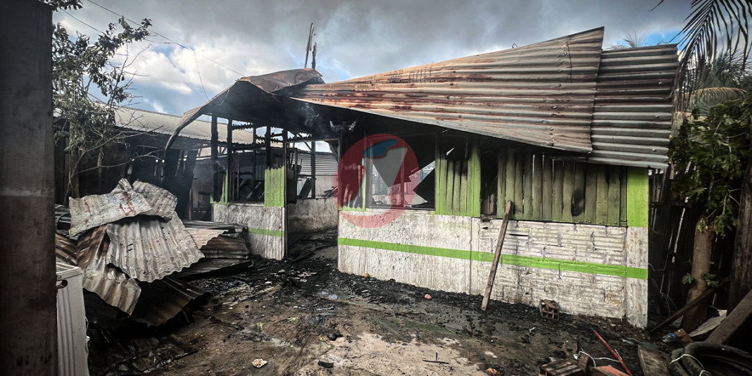 Vivienda fue consumida por completo tras incendio en Yarinacocha