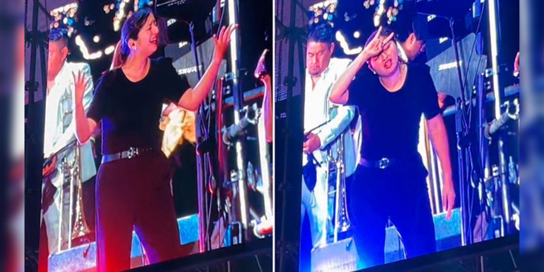 Intérprete de lenguaje de señas brilla en concierto de Armonía 10