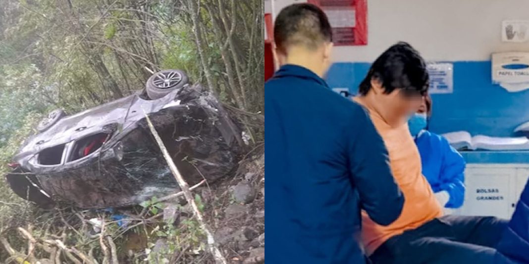 La Libertad: Cinco heridos tras caída de auto a abismo