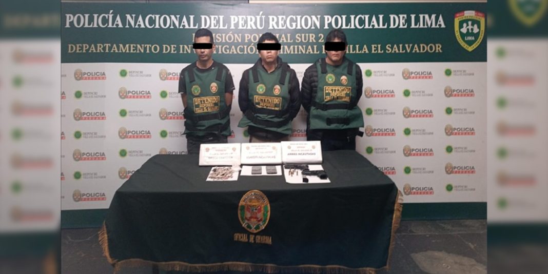Lima: Detienen a tres integrantes de la banda criminal “Los Pistoleros del Sur”