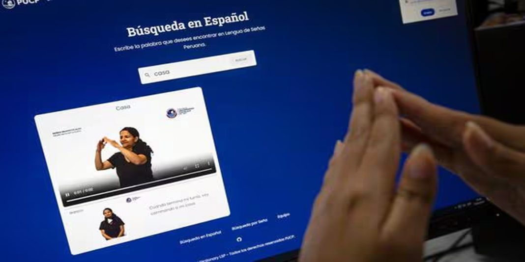 Lanzan un innovador diccionario virtual de lengua de señas peruana