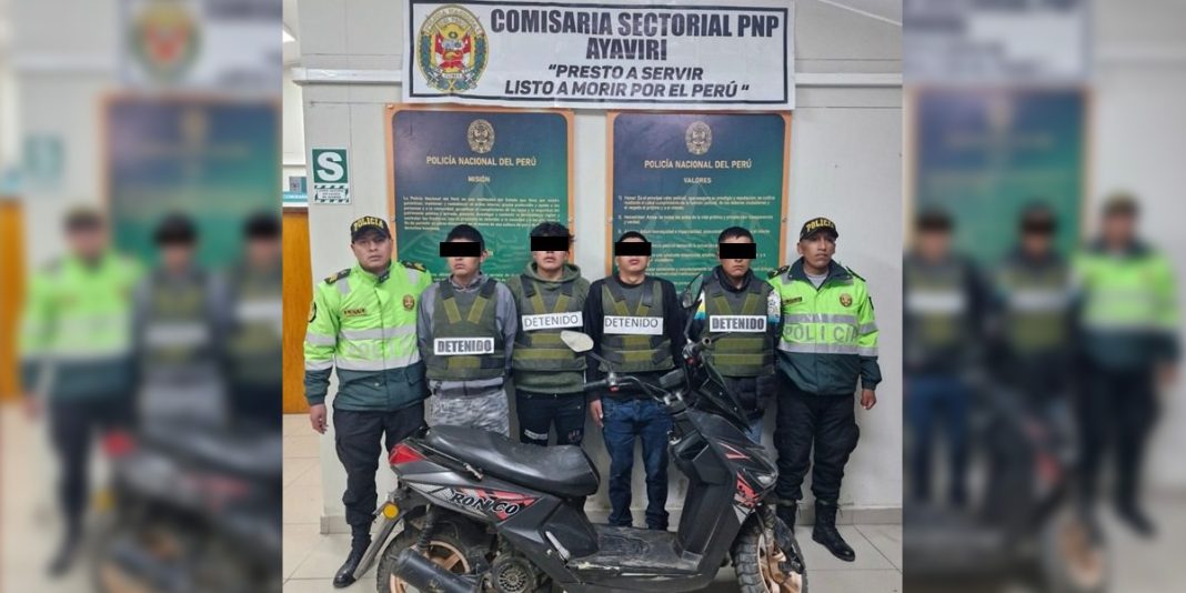 Puno: Intervienen a integrantes de banda criminal “Los Roba Todo de la Túpac Amaru”