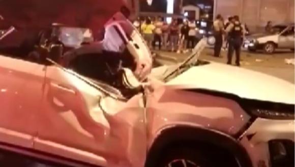 Choque múltiple de 5 vehículos en Carretera Central deja un fallecido en San Mateo de Huanchor