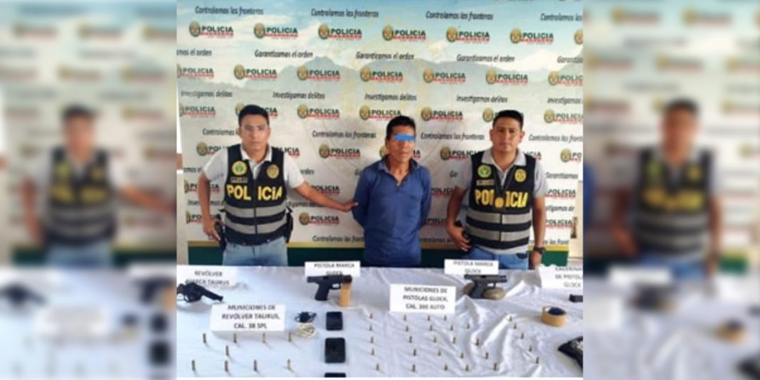 Huánuco: Detienen a hombre en Monzón por tenencia ilegal de armas