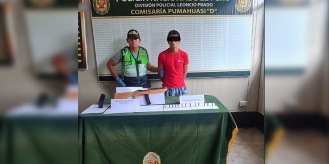 Detienen a sujeto con fusil artesanal en operativo en la CFB