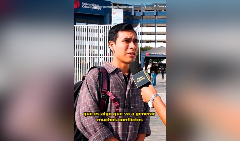 Estudiante de UCV sorprende en redes con respuesta sobre decreto para personas LGTBIQ+