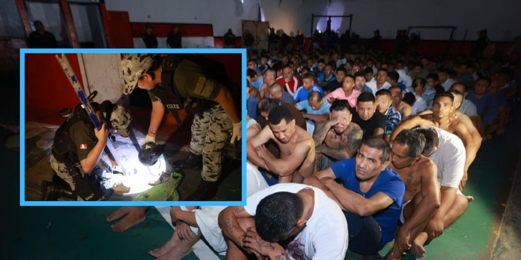 Confiscan 74 celulares, 246 armas blancas y droga en penal de ancón