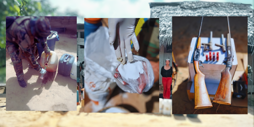 Detienen a 12 mayores de edad y retiene a un menor de edad