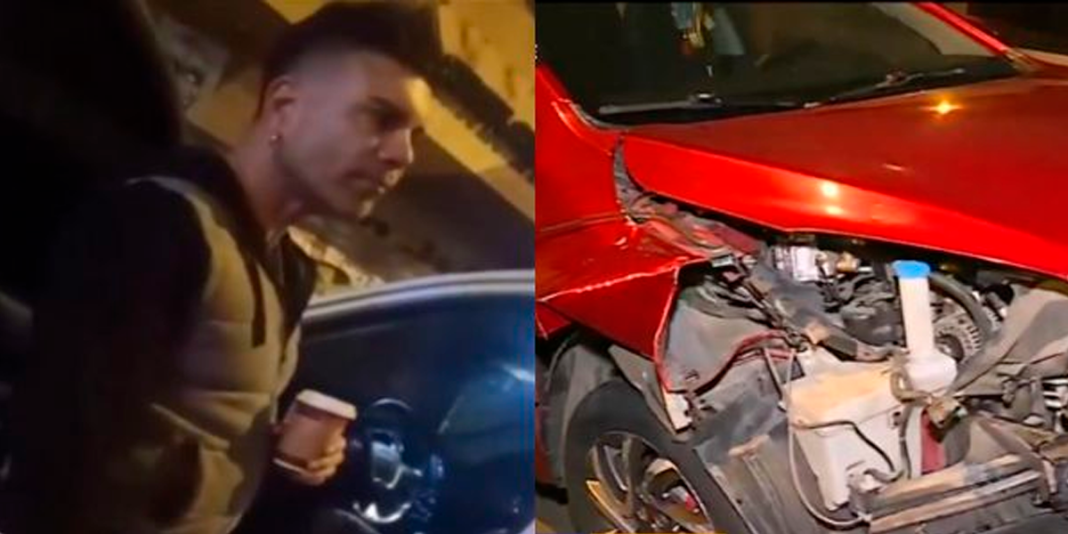 ‘Tomate’ Barraza involucrado en grave accidente de tránsito: culpó a su amigo y no quiso ir a la comisaría