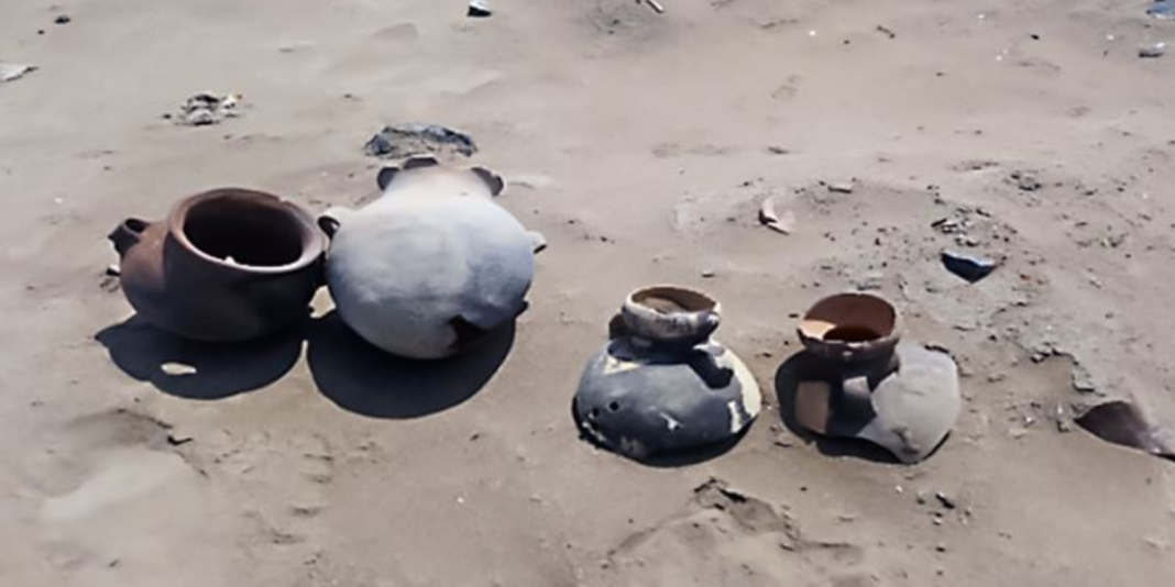 Chancay: recuperan vasijas prehispánicas en sitio Arqueológico Lauri