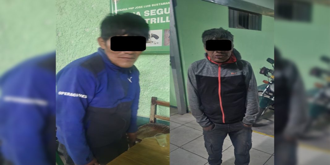 Arequipa: Detienen a dos personas implicadas en robo agravado
