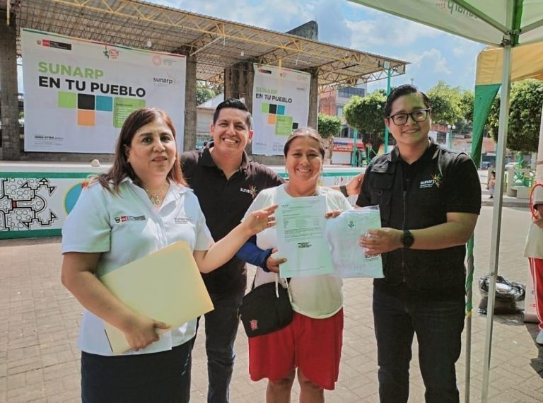 Inscribieron terrenos, vehículos y comités de vaso de leche