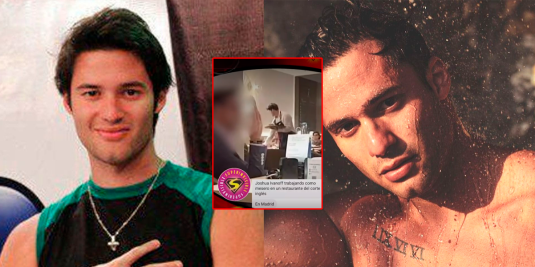Joshua Ivanoff es captado trabajando como mesero en Madrid