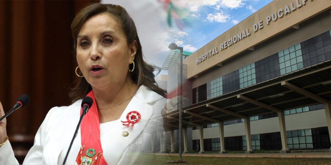 Dina no dijo nada sobre destrabe del Hospital de Pucallpa ni autorización para la Escuela de Policía