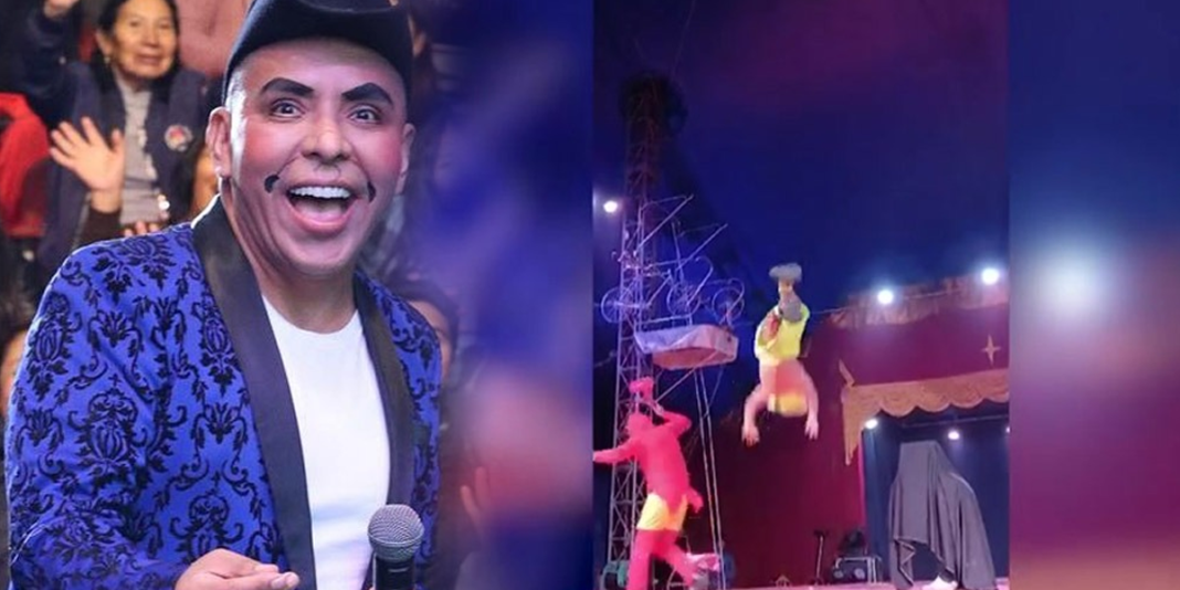 Tragedia: Artista sufre aparatosa caída en una función del circo de Edwin Sierra