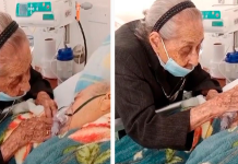 Emotivo video: Madre de 102 Años se despide de su hijo de 82 en su lecho de muerte