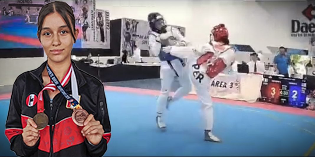 Valeria Knutzen Espósito obtuvo la medalla de bronce en el Panamericano de Taekwondo en México