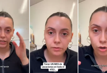 Mujer critica duración de vacaciones laborales en TikTok: «Un mes es ridículo»
