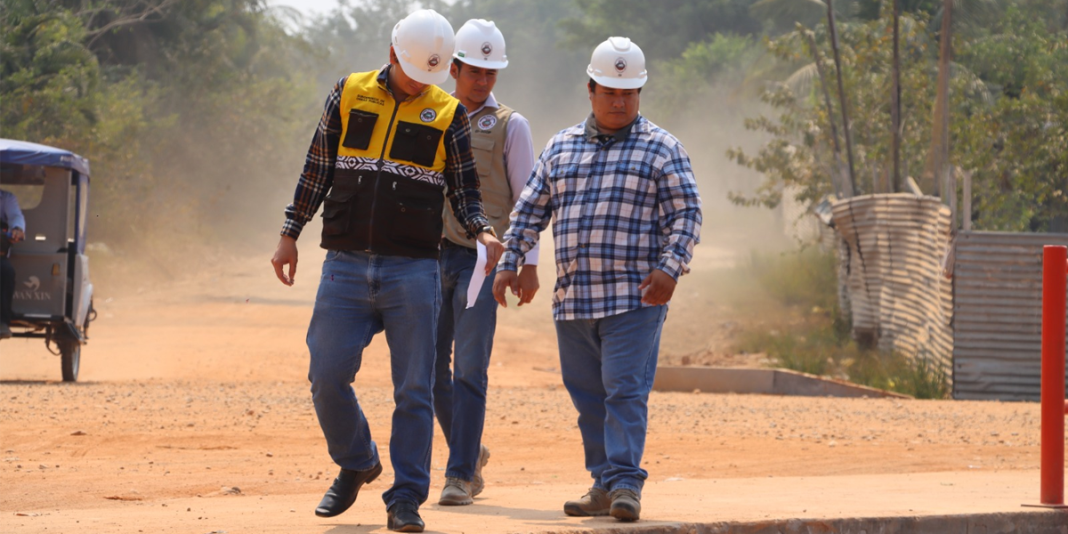 Afirmado de Av. Nueva Requena en etapa de recepción de obra