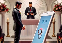 La nueva era digital: Hombre se casa con su celular en Las Vegas