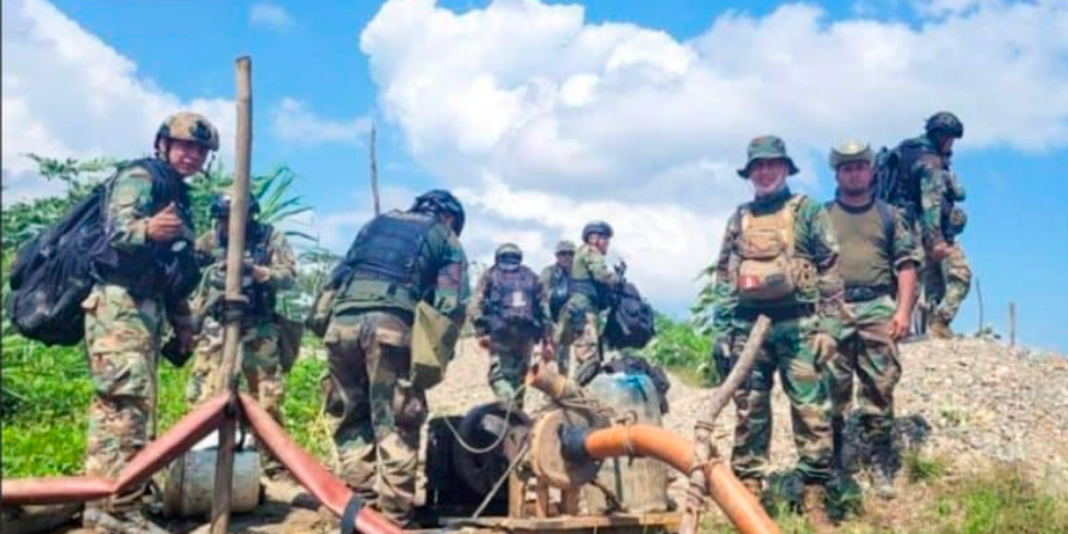 Huánuco: incautan equipos de minería ilegal valorizados en mas de 4 millones de soles