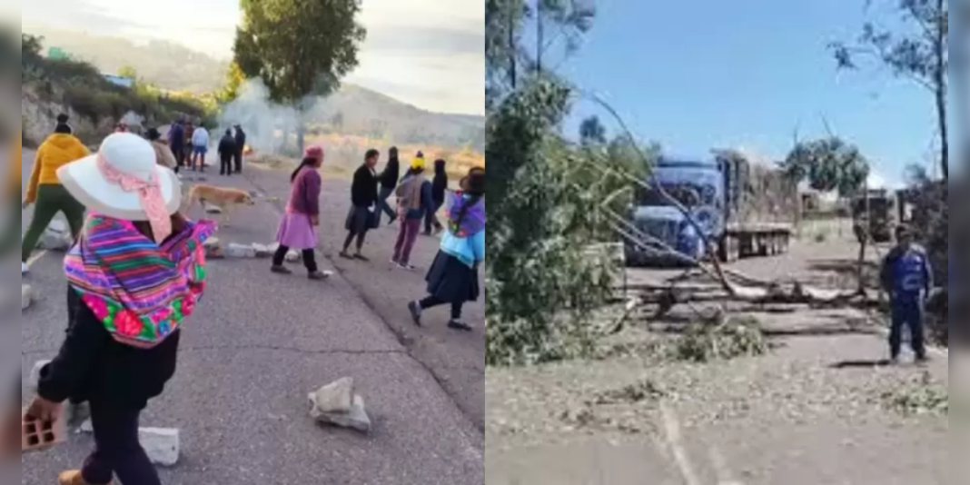 Paro en Huanta: pobladores bloquean carreteras en protesta contra la minería