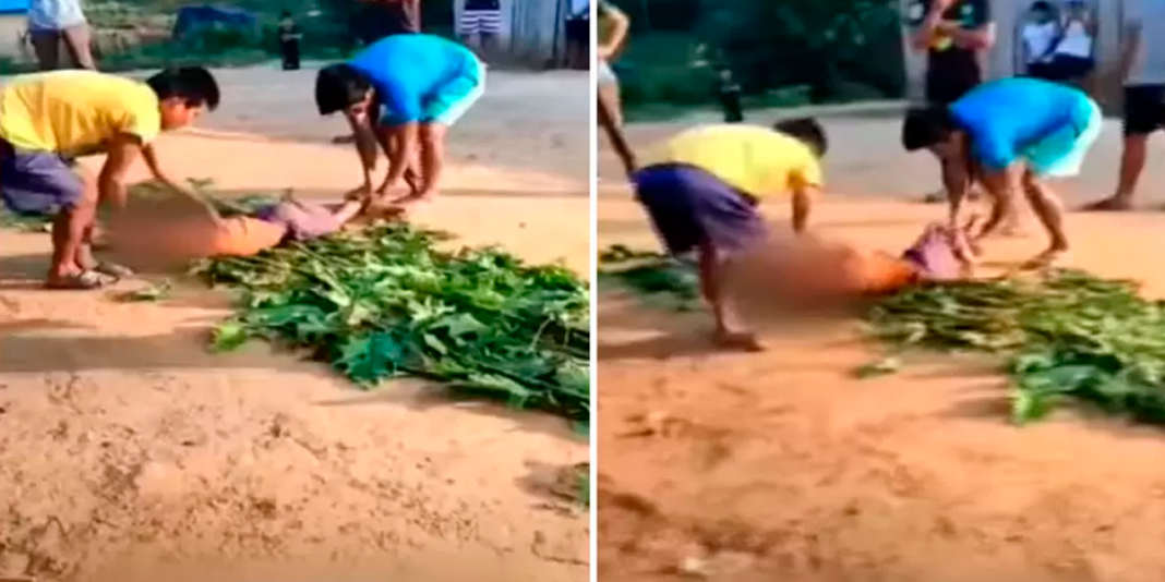 Bagua: niños Awajún son castigados con planta de ortiga por pobladores