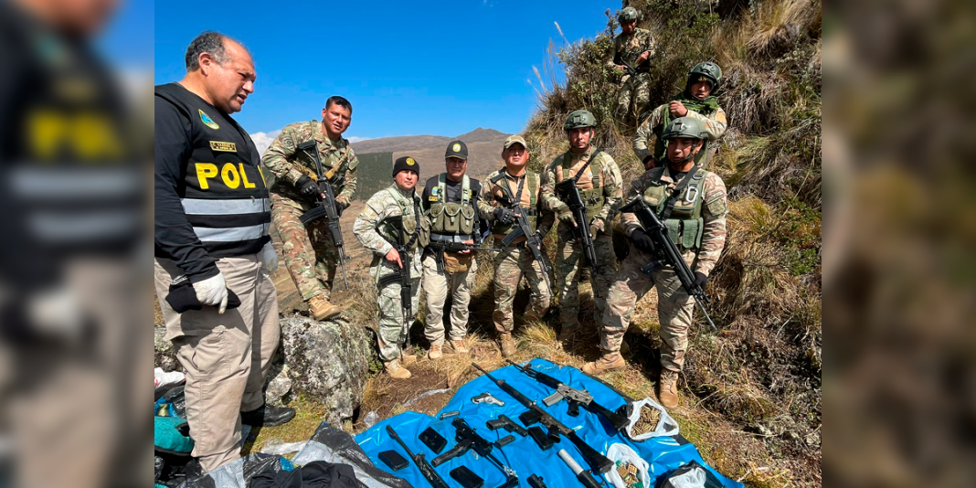 Vraem: incautan ocho armas y más de 500 municiones de remanentes terroristas