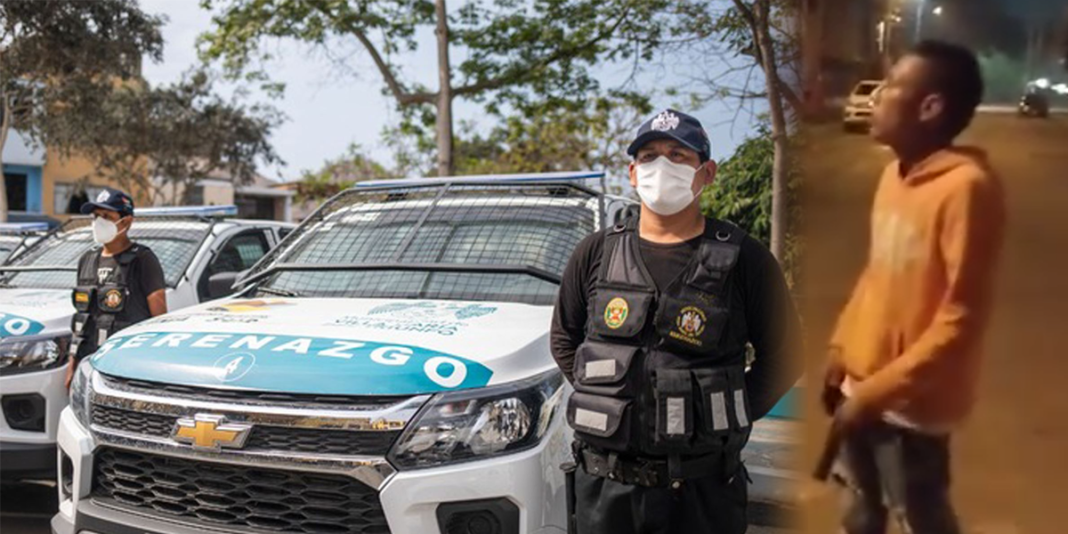 Serenazgo interviene a ciudadano por alterar orden público