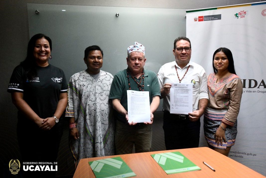 Devida proporcionará medio millón de soles para georreferenciación de 10 comunidades nativas