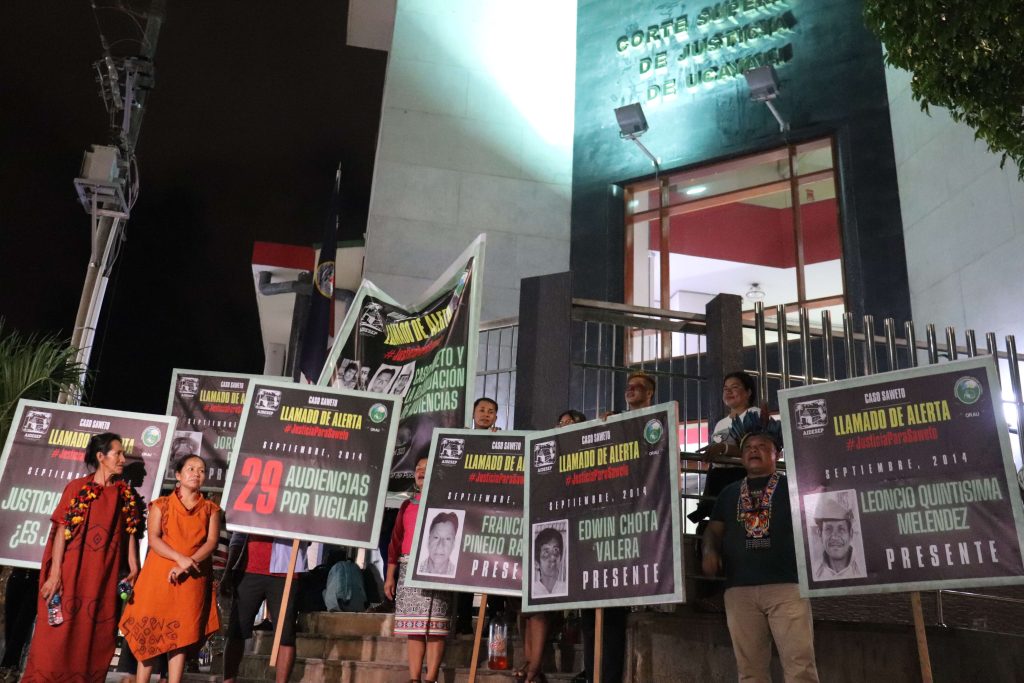 "En abril de este año, cuatro traficantes de maderas (de los cuales, dos eran empresarios), fueron declarados culpables de los asesinatos de los cuatro líderes indígenas". Foto: Ojo Público / Milagros Berríos